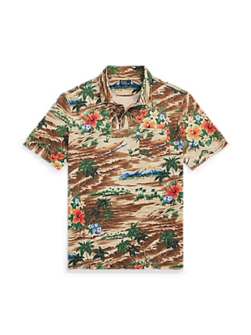 Polo Ralph Lauren Classic Fit Tropical Linen-Cotton Polo Size M